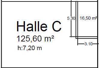 Kaltlager Halle mit Gemeinschaftlicher Freifläche