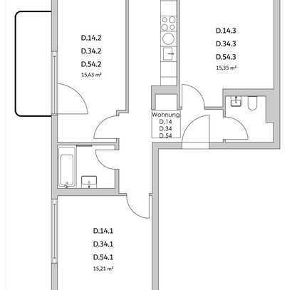 Zimmer Zimmer in der Nazarethkirchstraße 51 (Aufgang D)