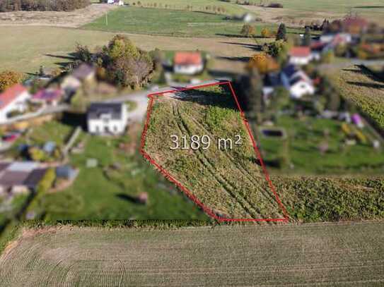 Ländliches Paradies in Bulleritz – Großzügiges Baugrundstück mit 3.189 m² und traumhaftem Blick