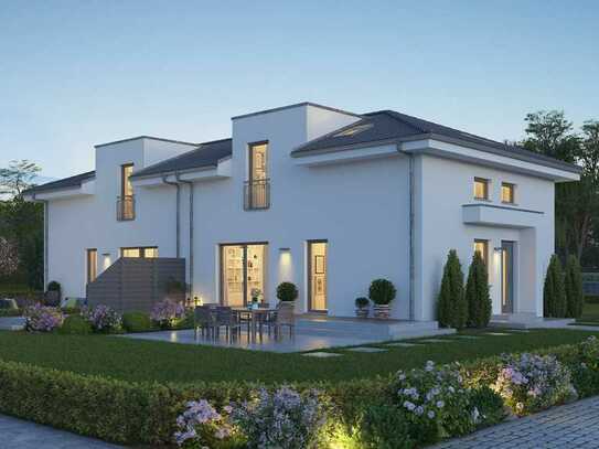 Bezahlbare Doppelhaus-Villa auf 302 qm großem Grundstück in Wettstetten!