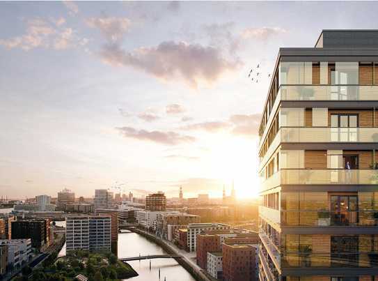 Luxuriöse 2-Zimmer-Wohnung in Hamburg HafenCity - Südaussicht mit Wasserblick