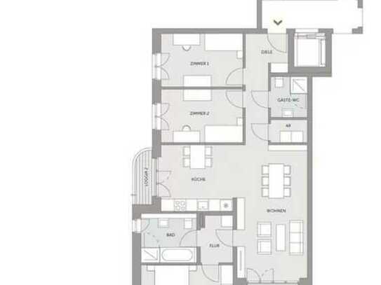 Geschmackvolle 4-Zimmer-Wohnung mit gehobener Innenausstattung mit Einbauküche in Wolfsburg