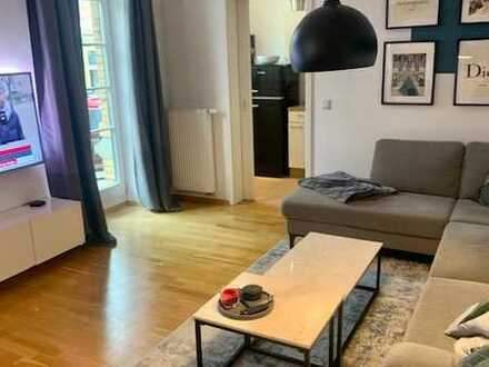 +Quartier Siebengrün in Gohlis+ Top sanierte 2-Raum-Wohnung mit Balkon, Garten, Parkett