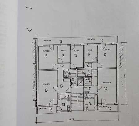 Modernisierte 3 Zimmer Wohnung mit 2 Balkonen in Eppelheim