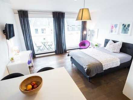 Provisionsfrei - Sofort verfügbares City-Apartment (möbliert) mit Balkon in 1a Südstadt-Lage