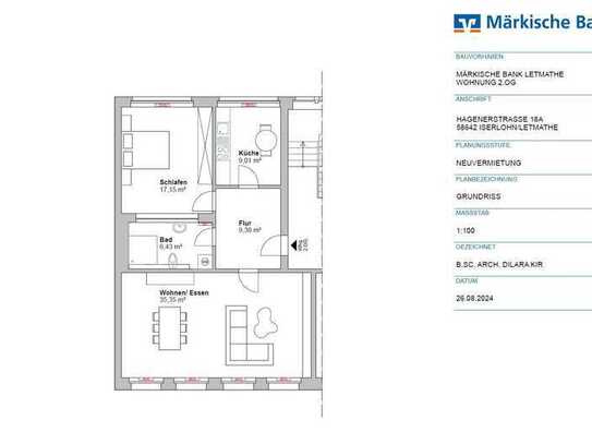 2-Zimmer Mietwohnung in City-Lage von Iserlohn-Letmathe