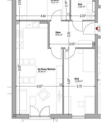 Nur mit Wohnberechtigungsschein EK3! Helle 3-Zimmer-Wohnung mit Balkon in Schwandorf