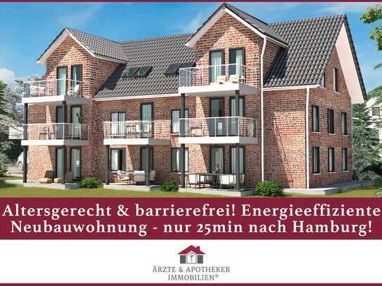 Altersgerecht & barrierefrei! Energieeffiziente Neubauwohnung - nur 25min nach Hamburg!