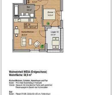 Schöne Neubauwohnung zum Erstbezug in Bonn-Castell