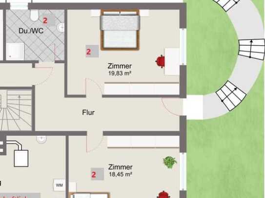 Exklusive, modernisierte 1,5-Raum-Einliegerwohnung in Ulm