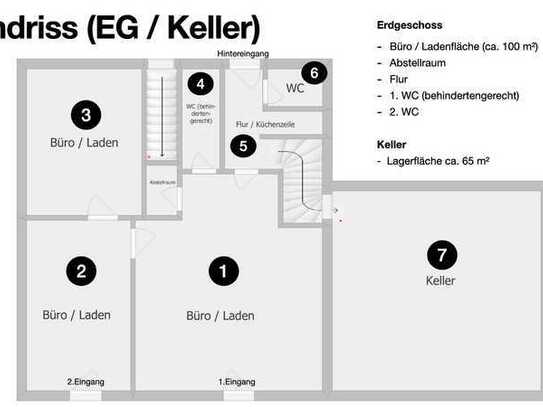 Arztpraxis/ Büro/Laden/ evtl. Wohnung am Marktplatz (ab sofort verfügbar, ohne Provision)