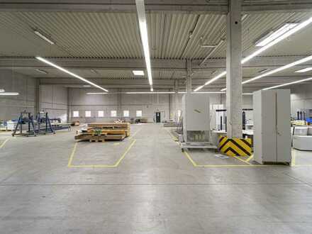 1282 qm Halle + 415 qm Bürofläche in ruhigem Gewerbepark direkt vom Vermieter