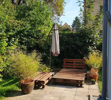 Spitzenlage - Stilvolle 3-Zimmer-Wohnung mit Garten und Terrasse im Zentrum von Rosenheim