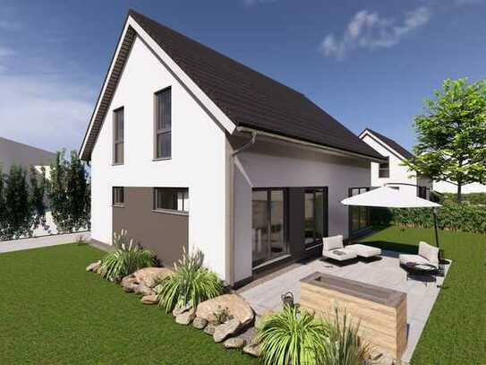 Neubau Freistehendes Einfamilienhaus mit Grundstück + Terrasse + Balkon