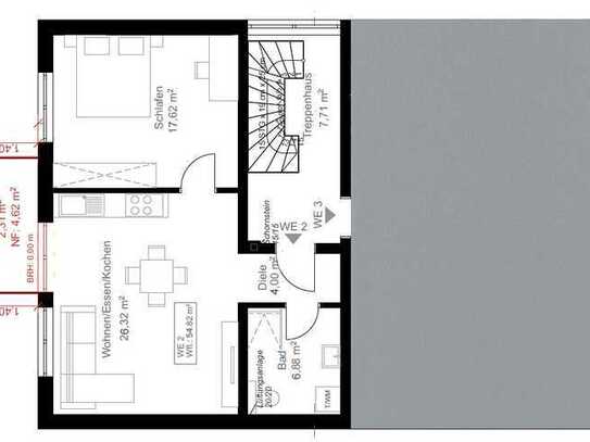 Exklusive 2-Zimmer-Wohnung mit großem Balkon in Weiterstadt Mitte