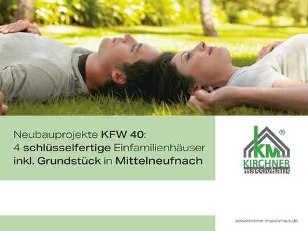 4 x Neubau Einfamilienhaus KFW 40 inkl. Grundstück in Mittelneufnach – Naturpark Westliche Wälder