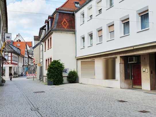 Großzügige Ladenfläche in der Fußgängerzone von Babenhausen