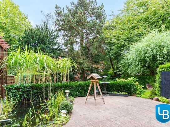 Erdgeschosswohnung im ruhig gelegenen Hinterhaus mit Terrasse und Garten