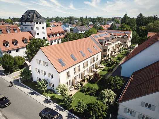 Neubau eines gemütlichen Reiheneckhauses mit sonniger Südterrasse und großem Privatgarten