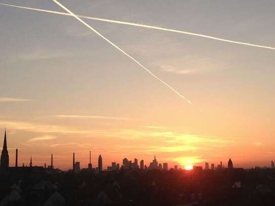 Attraktive 2 Zimmer Wohnung mit EBK, Balkon und Skyline Blick!