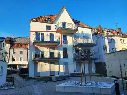 Erstbezug Neubau zentrale Lage, 2 Zi. Wohnung inkl. Balkon und EBK