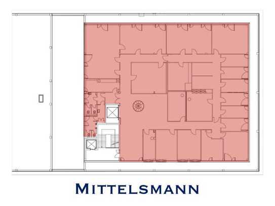 Moderne Büroetage in zentraler Lage – 740 m² Mietfläche, frisch saniert