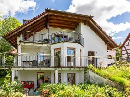 Großzügige 3-Zimmer-Souterrainwohnung mit Garten, Sauna, Pool und Terrasse in Gründau