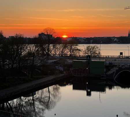 Preissenkung! Sensationeller Blick auf die Außenalster; 3-Zi-Whg.