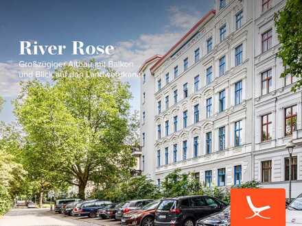 River Rose - Großzüger Altbau mit Balkon - Blick auf den Landwehrkanal