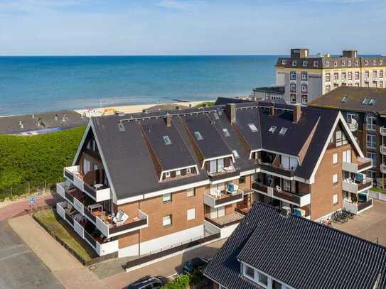 Gut geschittene 3-Zimmer-Wohnung mit sonnigem Südbalkon in 1. Strandreihe