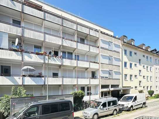 Helles, sonniges 1 Zi. Appartement in München-Milbertshofen mit Loggia nach Westen.