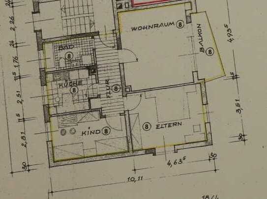 Drei-Zimmer-Wohnung ab 01.01.2025 bezugsfrei