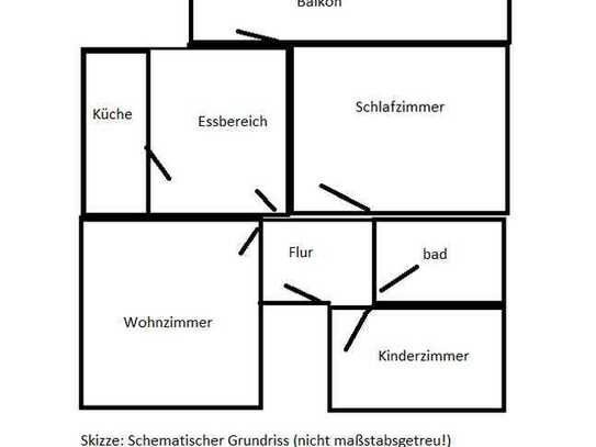 Gepflegte 3,5-Zimmer-Wohnung mit Balkon in Durmersheim