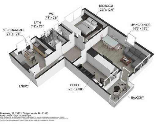 Gepflegte 3-Zimmer-Eigentumswohnung, 85 m², Balkon, ruhige Lage in Gingen