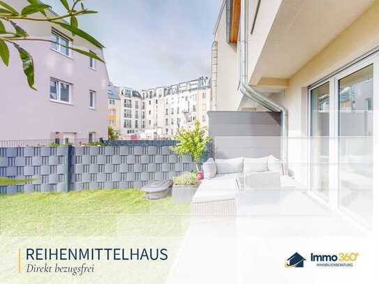 Direkt bezugsfrei: Modernes Reihenmittelhaus in bester Lage