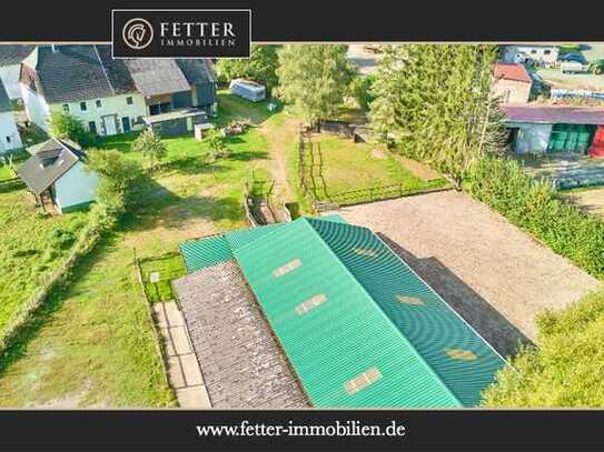 Pferdeimmobilie im Kreis Birkenfeld mit kleiner Reithalle und Pferdeboxen in Niederhambacher Waldran