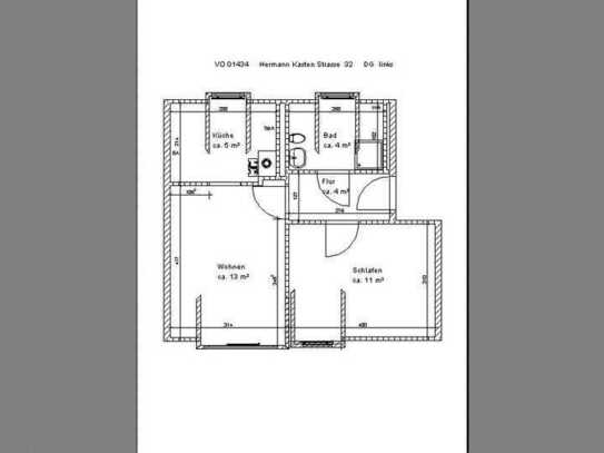 Schöne gemütliche 2-Raumwohnung in ländlicher Gegend