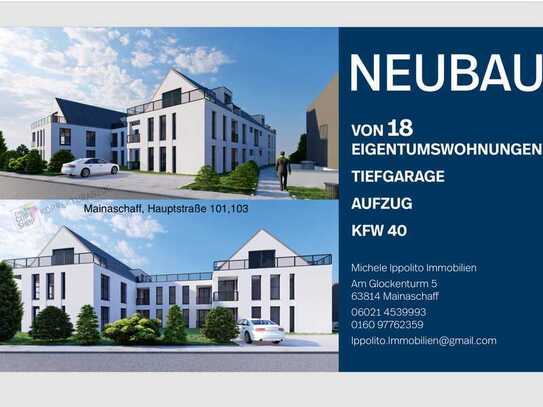 Neubau Eigentumswohnung in Mainaschaff , KFW 40