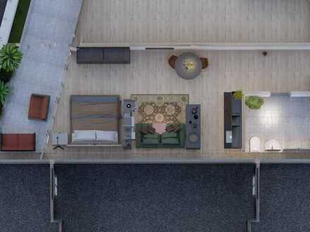 1-Zi-Apartment im Loftstyle, Erstbezug n.S, Fb-Hzg., EBK, Terrasse, Keller