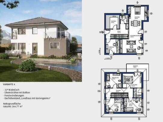 Neues modernes Concept-Haus auf noch bebautem Grundstück. Größe variabel.