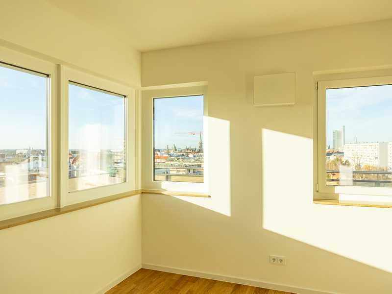 Panoramablick auf Leipzig – 3-Zimmer-Wohnung in neuem Wohnensemble