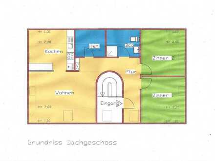 Gepflegte 3-Zimmer-Dachgeschosswohnung mit Einbauküche in Schenefeld