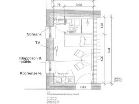 Möbiliertes Pendlerapartment in Bahnhofsnähe