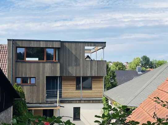 Moderne nachhaltige Wohnung, Erstbezug, ruhige Lage, 2 min zur A6, große Terrasse