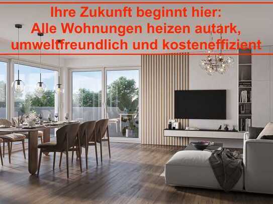 Keine Heizkosten! Exklusive Neubau-Maisonette-Gartenwohnung mit Sonnenterrasse