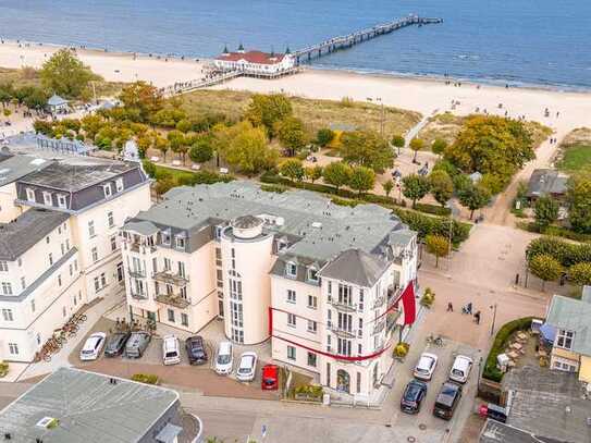 Exklusives 3-Zimmer-Appartement mit Seeblick in direkter Promenaden-Lage von Ahlbeck