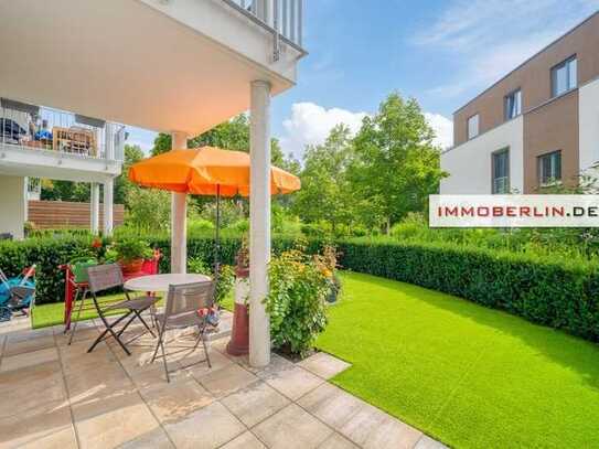 IMMOBERLIN.DE - Attraktive Wohnung mit Sonnenterrasse + Garten in sehr guter Infrastruktur