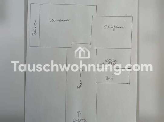 Tauschwohnung: Tausche 2 Zimmer gegen mind. 3 Zimmer