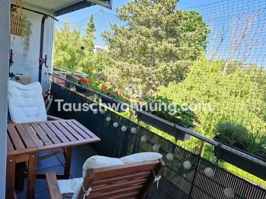 Tauschwohnung: 3-Zimmer 88 qm mit Balkon gegen kleiner mit Terrasse/ Garten