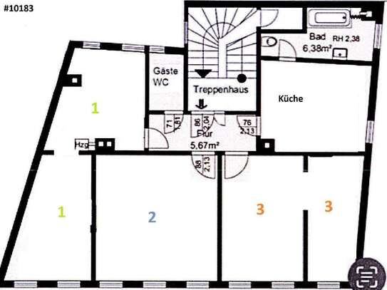 Drei WG-Zimmer zur Neugründung als Erstbezug in der City